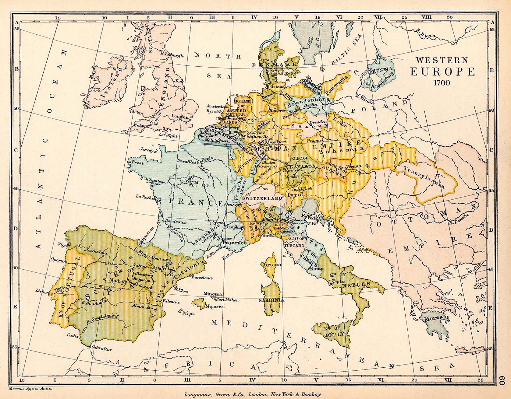 Карта европы 1650 года политическая